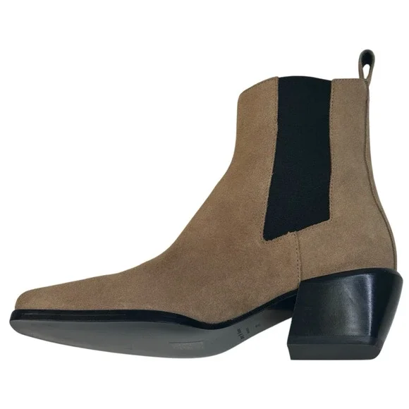 Rag & Bone Joni Camel Suede Chelsea Boots Booties Size EU 38 US 8 New $498 - Picture 4 of 12